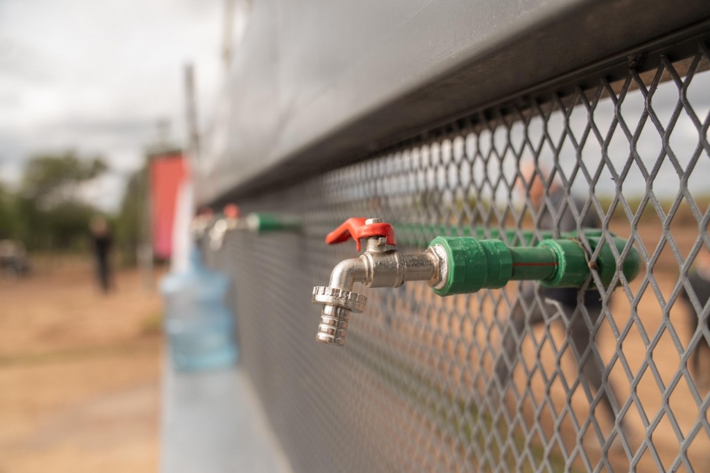 Quintela inauguró el acueducto Los Horneros en Chamical